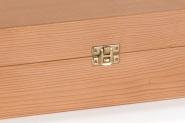 Holzkisten Schatulle aus Fichte mit Inlay Details 2
